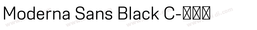 Moderna Sans Black C字体转换